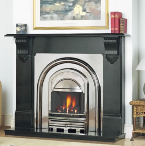 metal fireplace