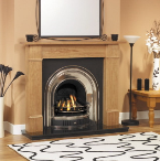 Wooden fireplace design